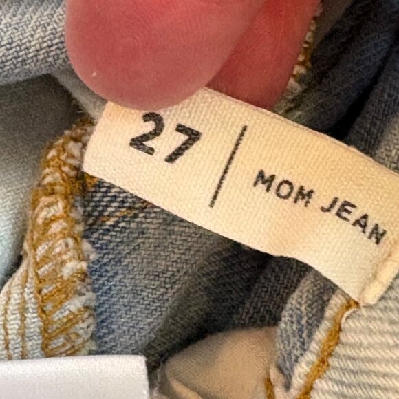 Pacsun Y2K Two-Tone Patchwork Mom Jeans Size 27 Denim Sustainable 90s Vintage - Picture 5 of 9